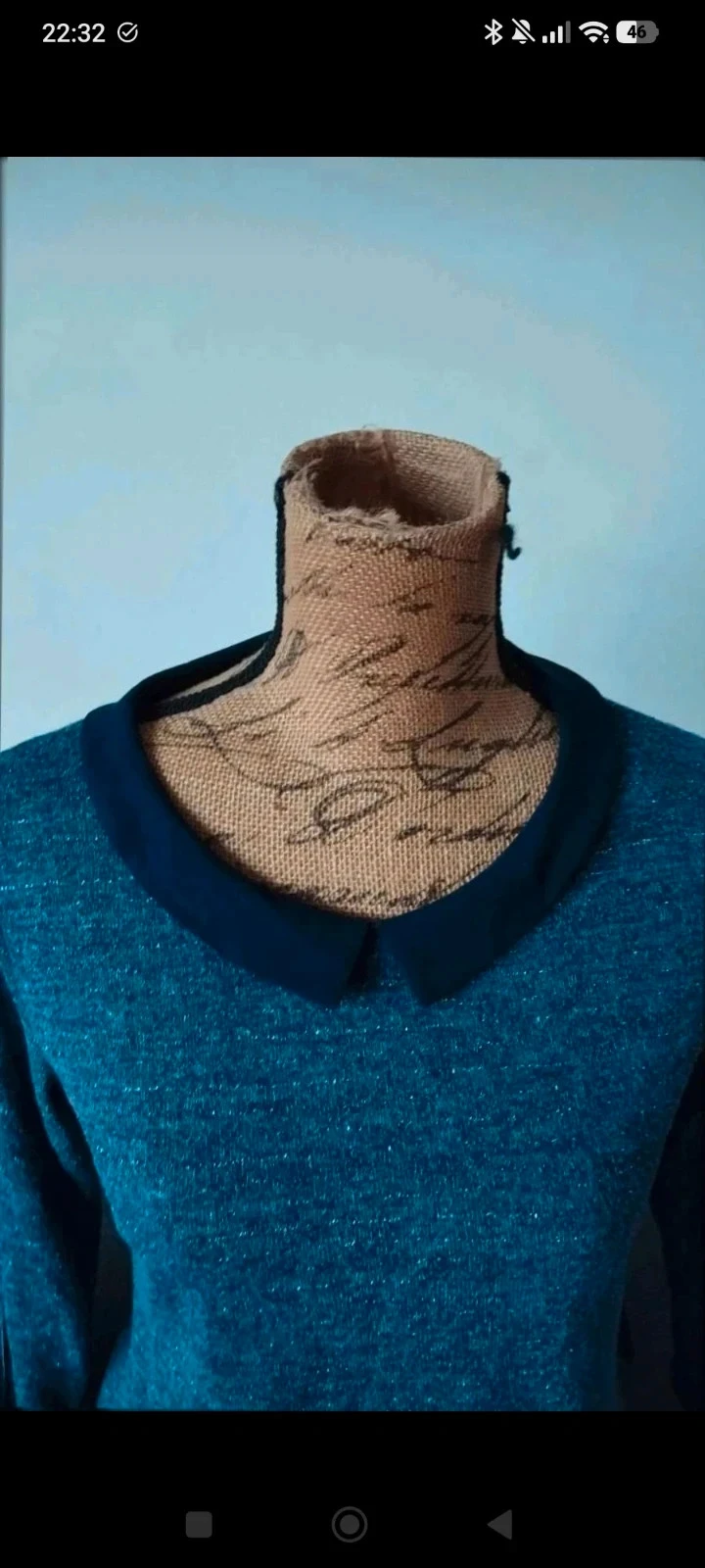 Glanzende fijne trui Armand Thiery blauw met Claudine-hals – Maat M (zie maten) – photo 2